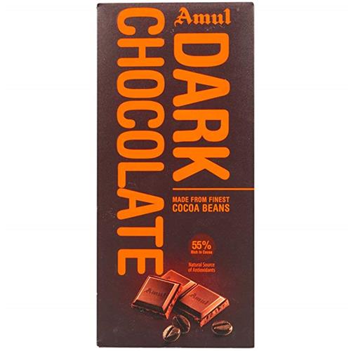 AMUL DARK CHOCOLATE COCOA BEANS 150GM